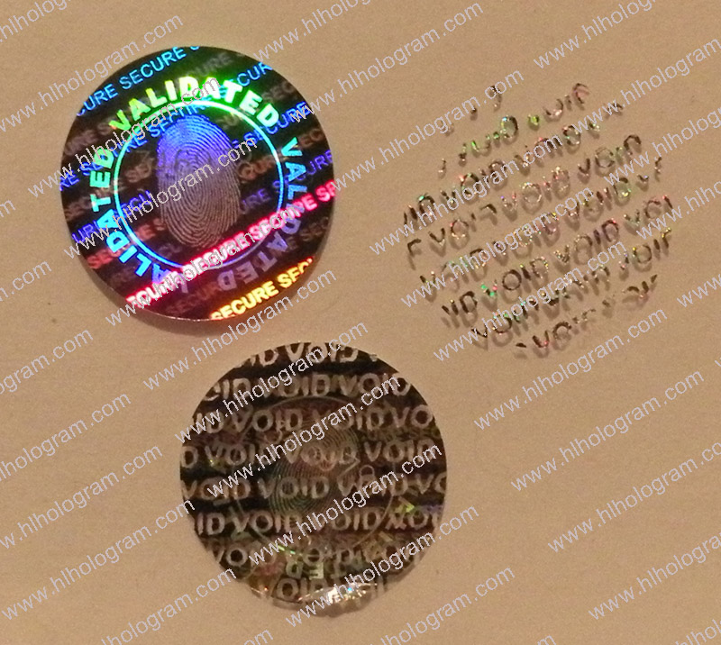 hologram sticker photo